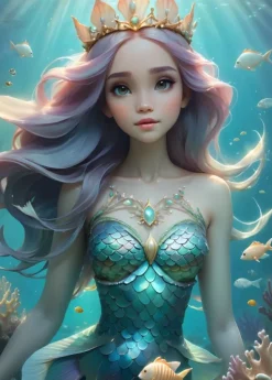 Bluebird Puzzle Beautiful Mermaid*Enfant Puzzles Pour Enfants|Fonds Marins
