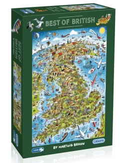 Gibsons Best of British* Cartes Du Monde|De 1 000 Pièces