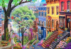 Bluebird Puzzle Bigelow Illustrations - Spring Hill* Villes Et Villages|Forêts, Fleurs Et Jardins