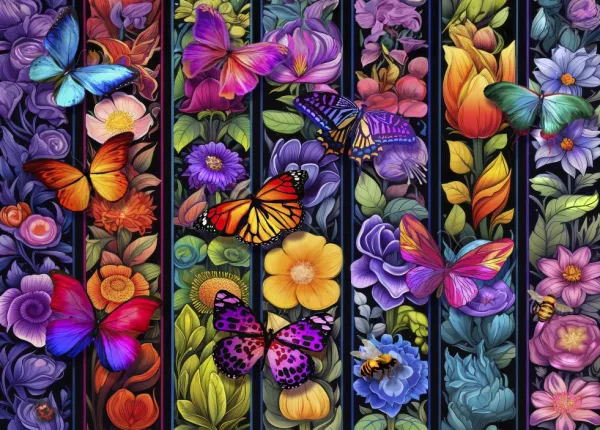 Bluebird Puzzle Bigelow Illustrations - Flowers and Flyers* De 1 500 Pièces|De 1 500 Pièces