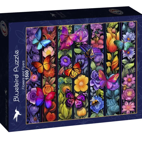 Bluebird Puzzle Bigelow Illustrations - Flowers and Flyers* De 1 500 Pièces|De 1 500 Pièces
