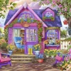 Bluebird Puzzle Bigelow Illustrations - She Shed* Cottages Et Châlets|Forêts, Fleurs Et Jardins