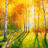 Enjoy Puzzle Birch Grove* Forêts, Fleurs Et Jardins|Art