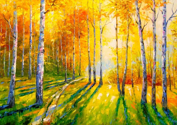 Enjoy Puzzle Birch Grove* Forêts, Fleurs Et Jardins|Art