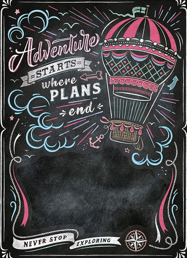 Clementoni Black Board Puzzle - Travel* Déco Et Objets|De 1 000 Pièces