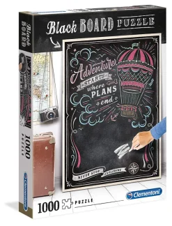 Clementoni Black Board Puzzle - Travel* Déco Et Objets|De 1 000 Pièces