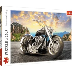 Trefl Black Motorcycle* Voitures, Motos Et Camions|De 500 À 999 Pièces