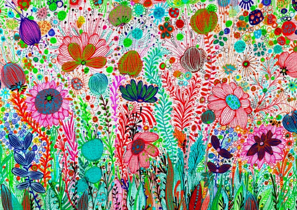 Enjoy Puzzle Blooming Wilderness* Forêts, Fleurs Et Jardins|Art