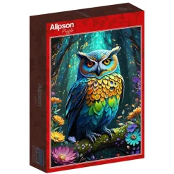 Alipson Puzzle Blue Owl* Animaux De La Forêt|Forêts, Fleurs Et Jardins