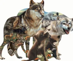 SunsOut Bonnie, Rebecca and Karen Latham - Wolf Pack* Forme|Loups