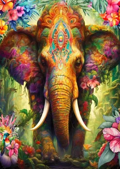 Enjoy Puzzle Botanique Céleste* Éléphants|Animaux Sauvages