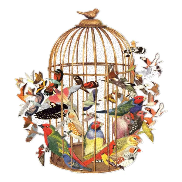 Galison Bouquet d'Oiseaux - Puzzle Forme de 750 pièces* Oiseaux|Déco Et Objets