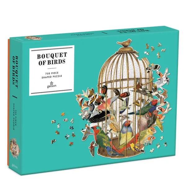 Galison Bouquet d'Oiseaux - Puzzle Forme de 750 pièces* Oiseaux|Déco Et Objets