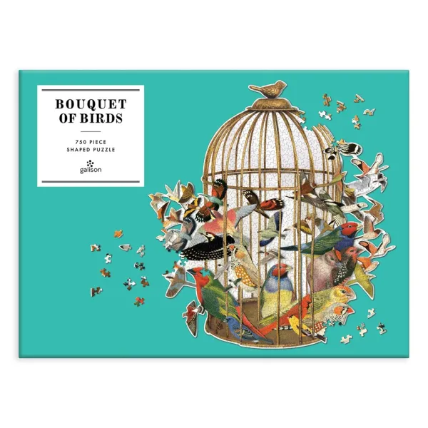 Galison Bouquet d'Oiseaux - Puzzle Forme de 750 pièces* Oiseaux|Déco Et Objets