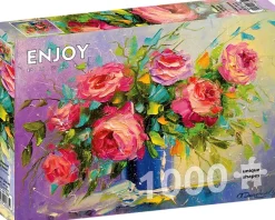 Enjoy Puzzle Bouquets de Roses* Déco Et Objets|Forêts, Fleurs Et Jardins