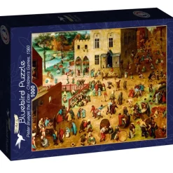Bluebird Puzzle Brueghel Pieter - Pieter Bruegel the Elder - Children's Games, 1560* Art|De 1 000 Pièces