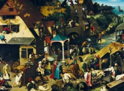 Bluebird Puzzle Brueghel Pieter - Pieter Bruegel - Proverbes Flamands, 1559, 1559* De 3 000 Pièces|De 3 000 Pièces