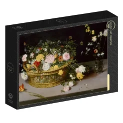 Grafika Brueghel Pieter - Jan Brueghel - Flowers in a Basket and a Vase, 1615* Art|De 500 À 999 Pièces