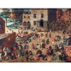 Puzzle Michèle Wilson Brueghel Pieter - Puzzle en Bois Découpé à la Main - Brueghel : Jeux D'Enfants* Puzzles Adultes|Pièces Difficiles