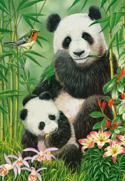 Castorland Brunch des Pandas* Animaux De La Forêt|De 1 000 Pièces