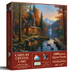 SunsOut Cabane au Bord du Lac Crystal* Cottages Et Châlets|Forêts, Fleurs Et Jardins