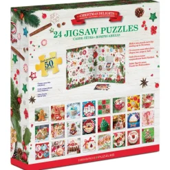 Eurographics Calendrier de l'Avent - Délices de Noël - 24 Puzzles*Femme Déco Culinaire|Noël