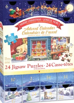 Eurographics Calendrier de l'Avent - Joyeux Noël - 24 Puzzles*Femme Déco Et Objets|Noël