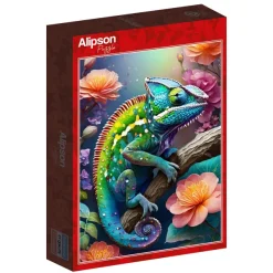 Alipson Puzzle Caméléon Coloré* Autres Animaux|Forêts, Fleurs Et Jardins