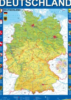 Schmidt Spiele Carte de l'Allemagne*Enfant Puzzles Pour Enfants|Cartes Du Monde