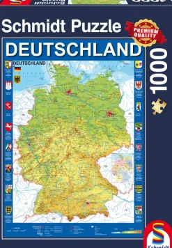 Schmidt Spiele Carte de l'Allemagne*Enfant Puzzles Pour Enfants|Cartes Du Monde