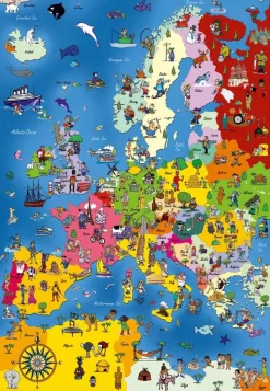 DToys Carte de l'Europe*Enfant À Partir De 9 Ans|Puzzles Pour Enfants