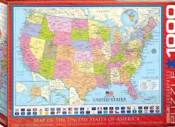 Eurographics Carte des Etats-Unis* Cartes Du Monde