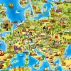 Castorland Carte d'Europe*Enfant Dès 6 Ans : 50 À 100 Pièces|À Partir De 6 Ans