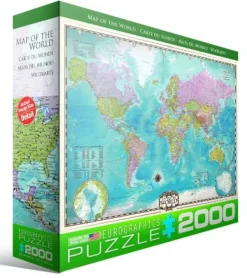 Eurographics Carte du monde*Enfant De 2 000 Pièces|De 2 000 Pièces