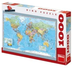 Dino Carte du Monde (en anglais)* Cartes Du Monde|De 1 000 Pièces