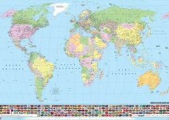 KS Games Carte du Monde (en Turc)*Enfant À Partir De 9 Ans|Cartes Du Monde