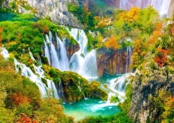 Enjoy Puzzle Cascades de Plitvice en Automne* Cascades|De 1 000 Pièces