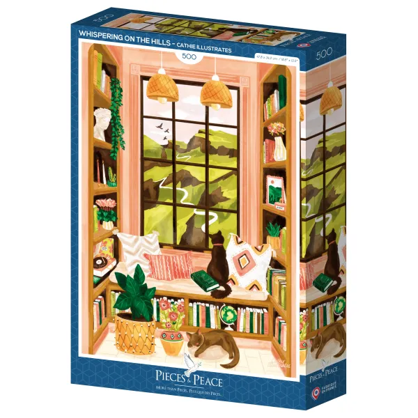 Pieces & Peace Cathie Illustrates - Murmure sur les Collines* Déco Et Objets|Chats