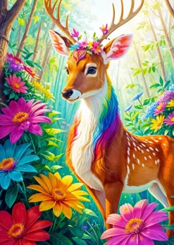 Enjoy Puzzle Cerf Magique* Autres Animaux|Animaux De La Forêt