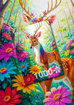 Enjoy Puzzle Cerf Magique* Autres Animaux|Animaux De La Forêt