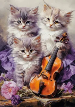 Castorland Chatons Musicaux* Chats|Rétros Et Nostalgie