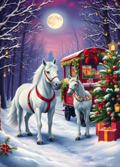 Bluebird Puzzle Chevaux à Noël*Femme Chevaux|Noël