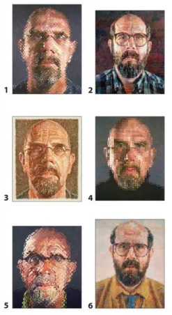 Pomegranate Chuck Close - 12 cubes pour six autoportraits*Femme Pièces Xxl Adultes|Hommes Et Femmes