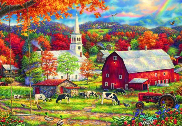 Grafika Chuck Pinson - Chuck Pinson - Country Blessings* Tracteurs|Animaux De La Ferme
