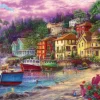 Grafika Chuck Pinson - Chuck Pinson - On Golden Shores* Bateaux|Villes Et Villages