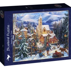 Bluebird Puzzle Chuck Pinson - Sledding To Town*Femme De 1 500 Pièces|De 1 500 Pièces