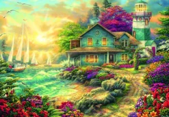 Grafika Chuck Pinson - Chuck Pinson - Sunrise by the Sea* Bateaux|Phares Et Moulins