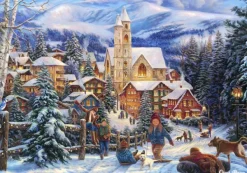 Grafika Chuck Pinson - Chuck Pinson - Sledding To Town*Femme/Enfant Rétros Et Nostalgie|Noël