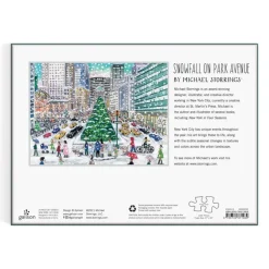 Galison Chutes de Neige sur Park Avenue - Puzzle 1000 Pièces*Femme Noël|Neige