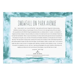 Galison Chutes de Neige sur Park Avenue - Puzzle 1000 Pièces*Femme Noël|Neige